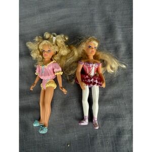 Vintage Playmates Toys Sky Dancers‎ Dolls Blond Hair 1992 Lot of 6